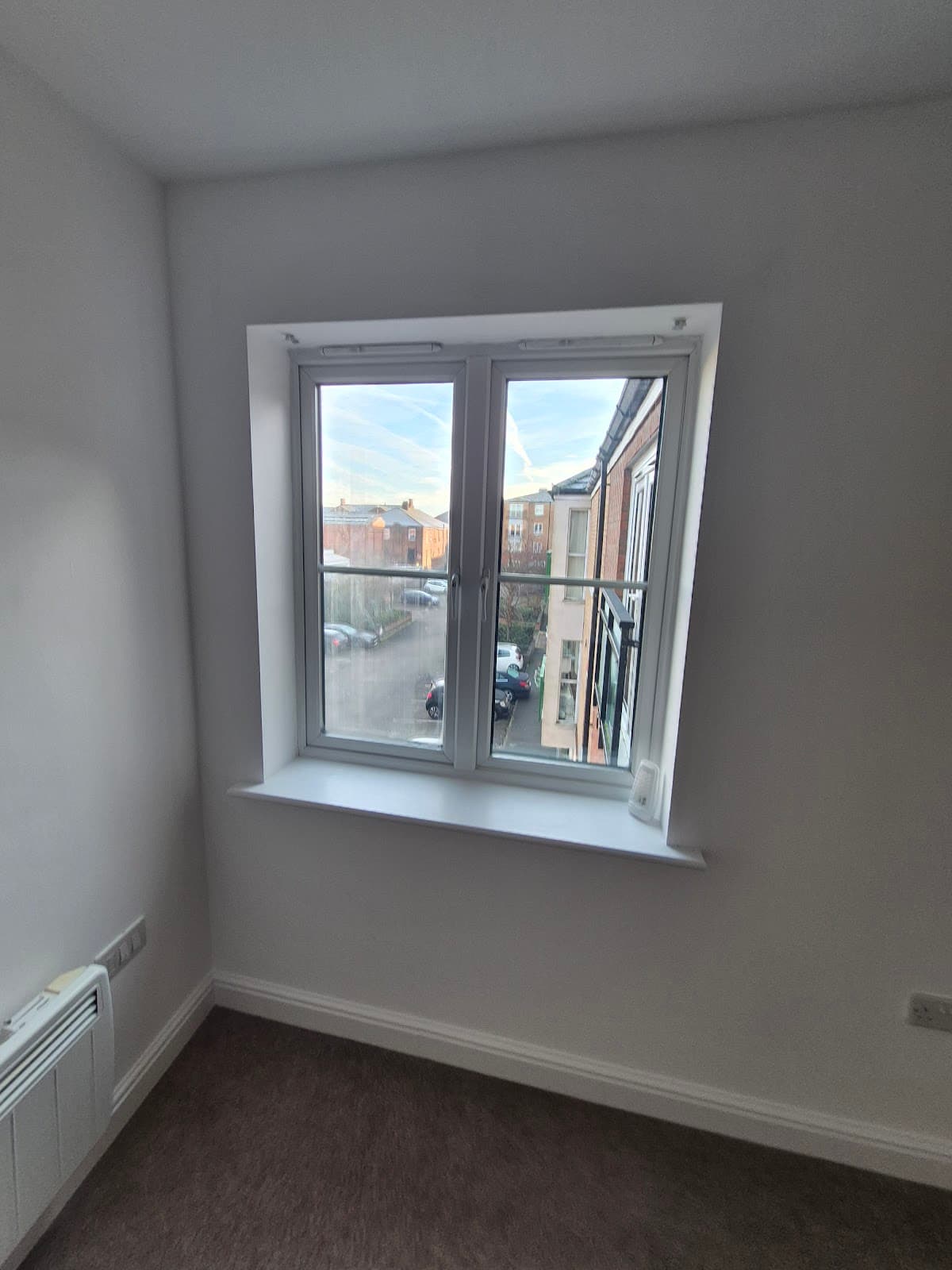 Before — Curtain fitting required in Lincoln rental property