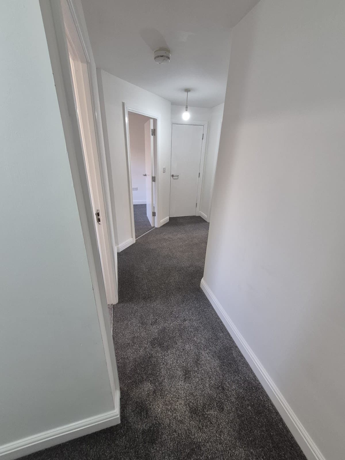 After — Monson Street renovation, second room transformed, painting and flooring completed