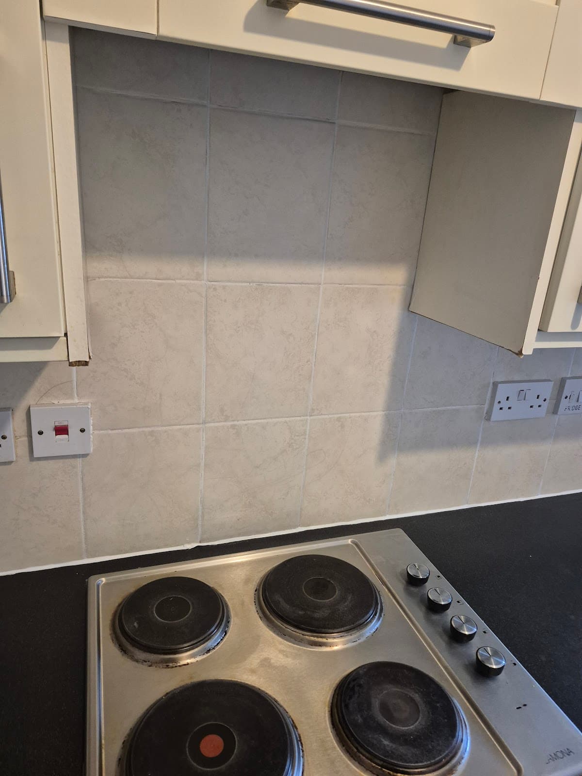 After — Tiling completed in bathroom or kitchen, clean grout and professional finish, Lincoln