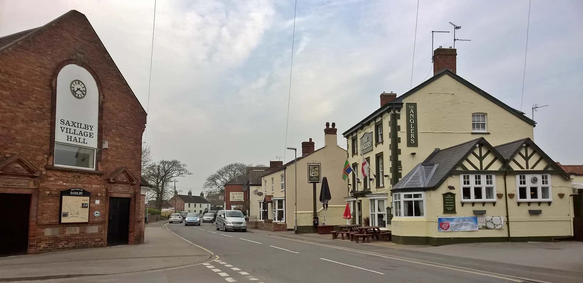 Saxilby village high street, Lincolnshire — LWR Group property maintenance in Saxilby