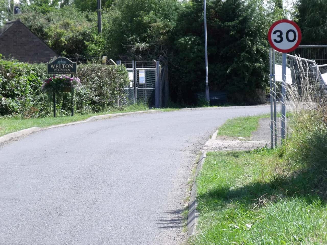 Entering Welton village, Lincolnshire — LWR Group property maintenance in Welton
