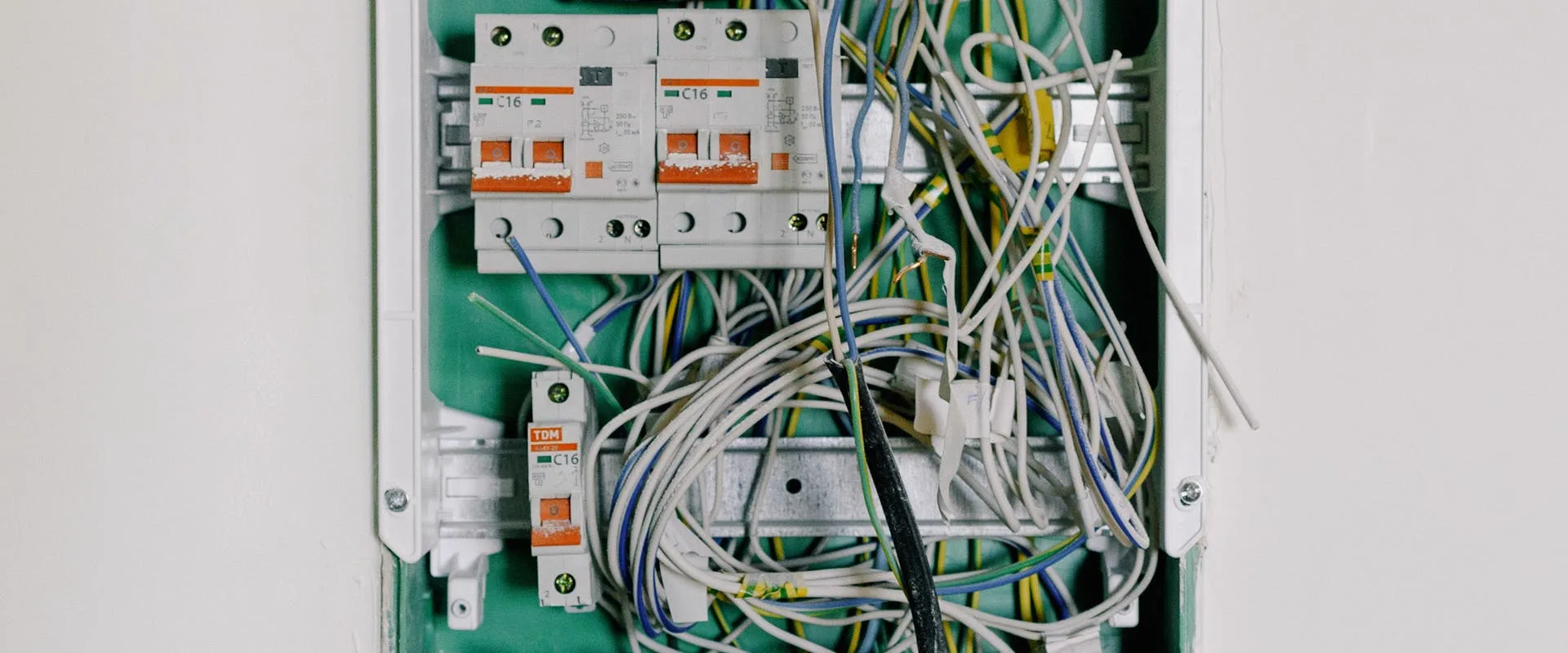 Electrical fuse box in a UK rental property, EICR inspection required every 5 years for landlords