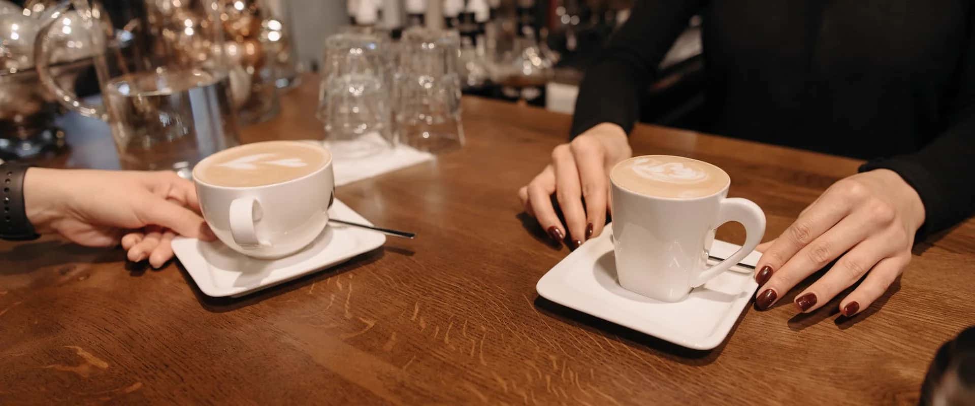 Cosy coffee shop interior, the perfect setting for reading LWR Group's property tips and guides