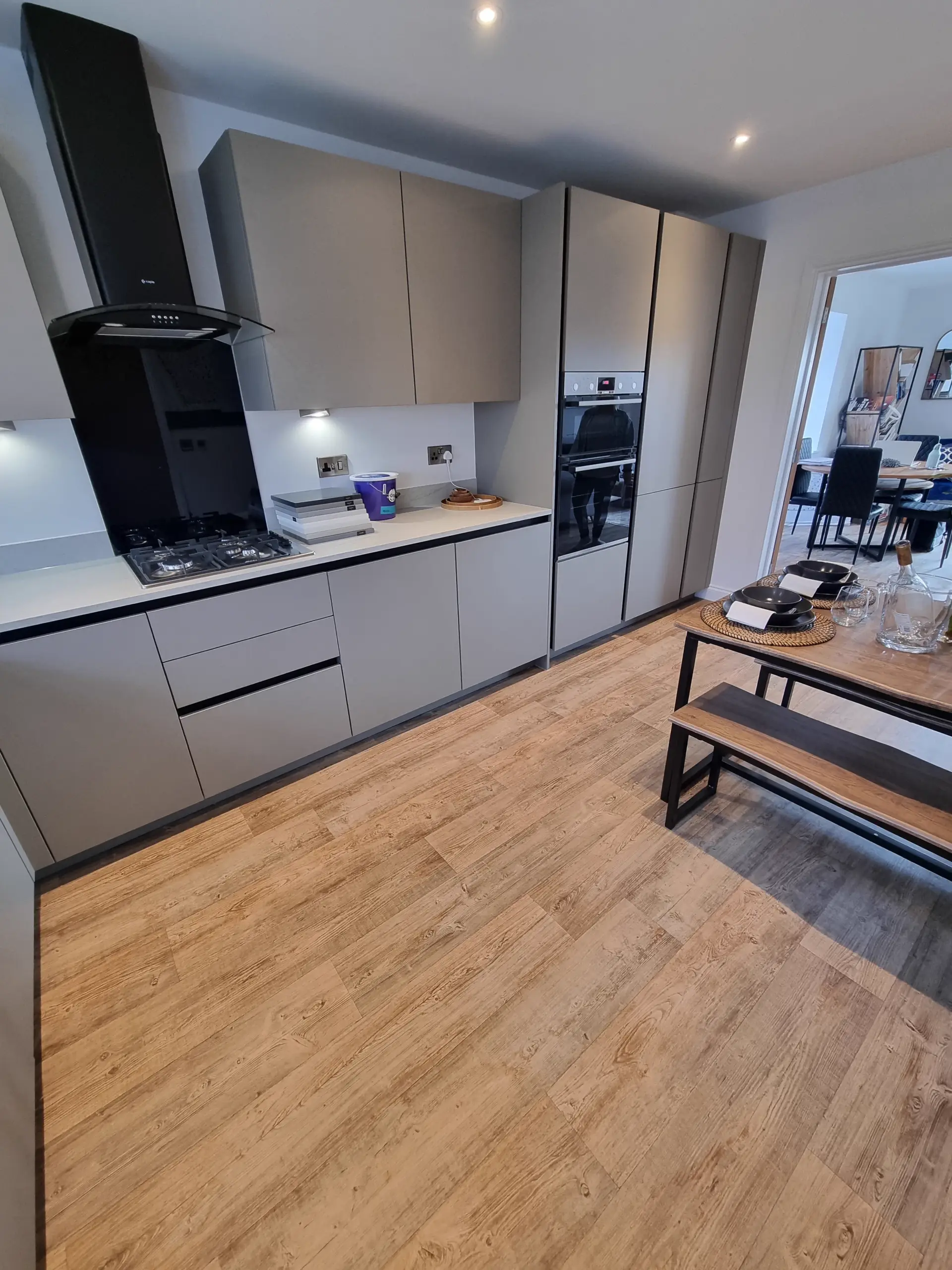 Freshly fitted flooring in a Lincoln property by LWR Group