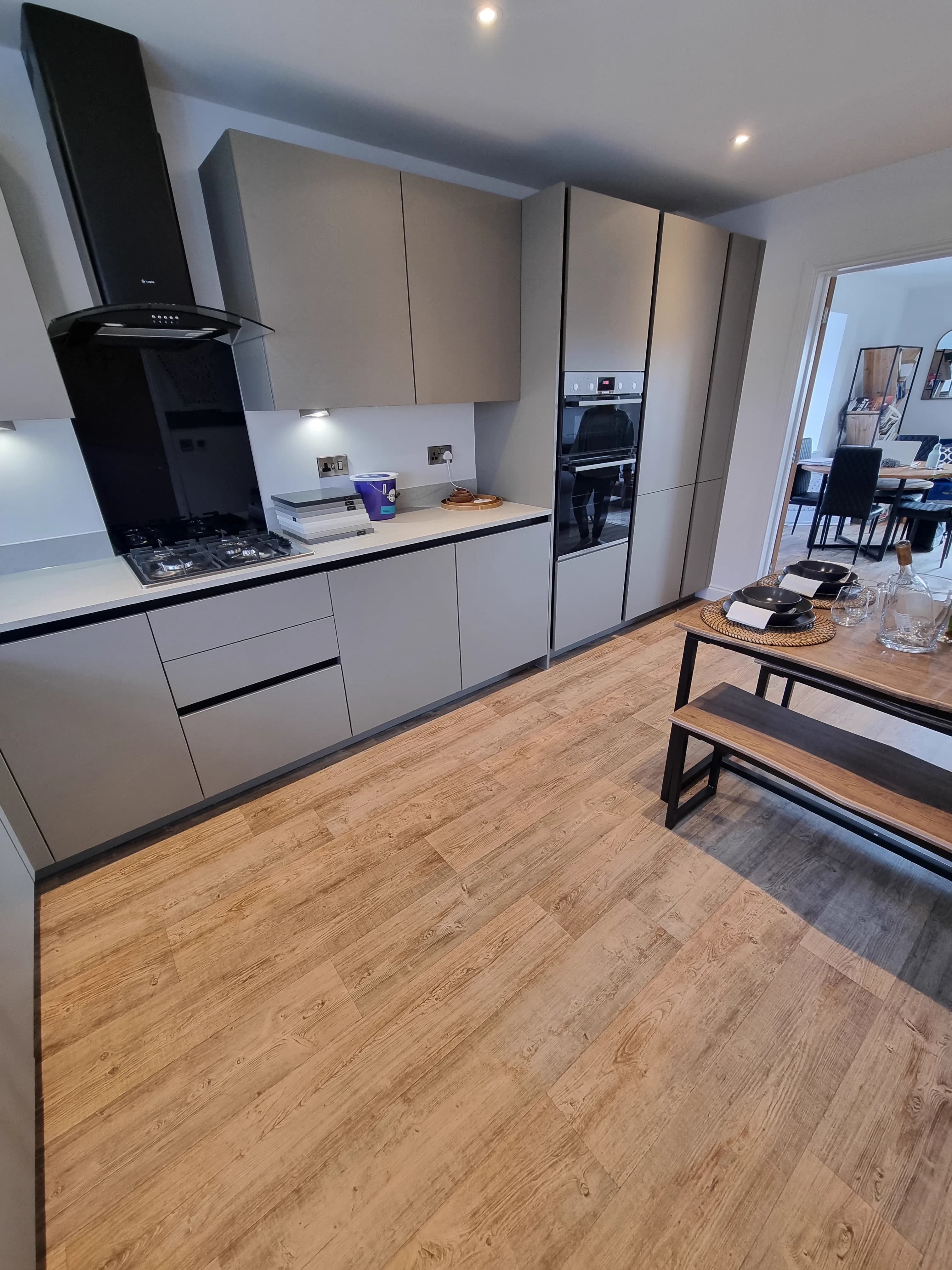 Freshly fitted flooring in a Lincoln property by LWR Group
