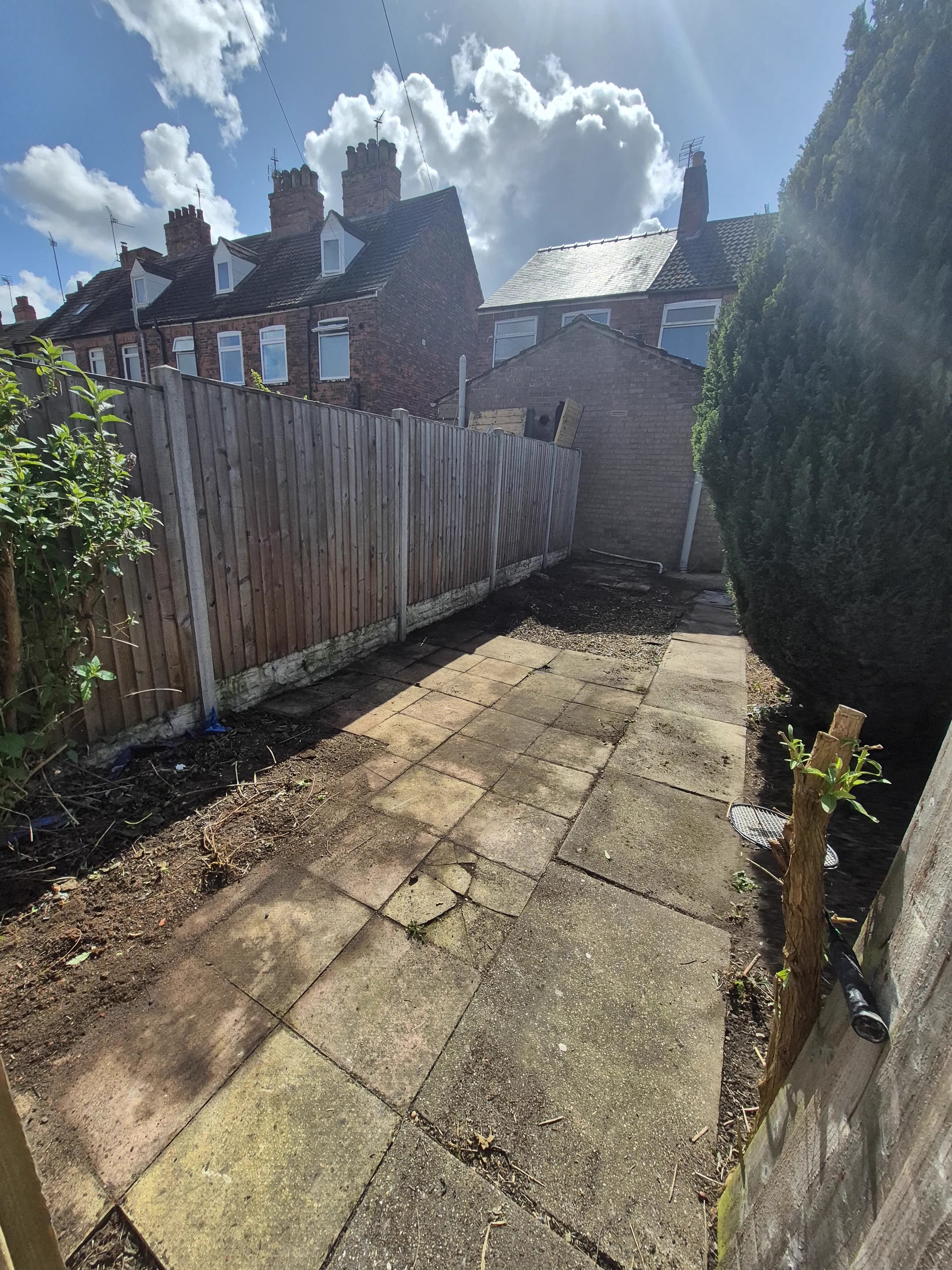 Completed garden tidy at a Gainsborough home by LWR Group