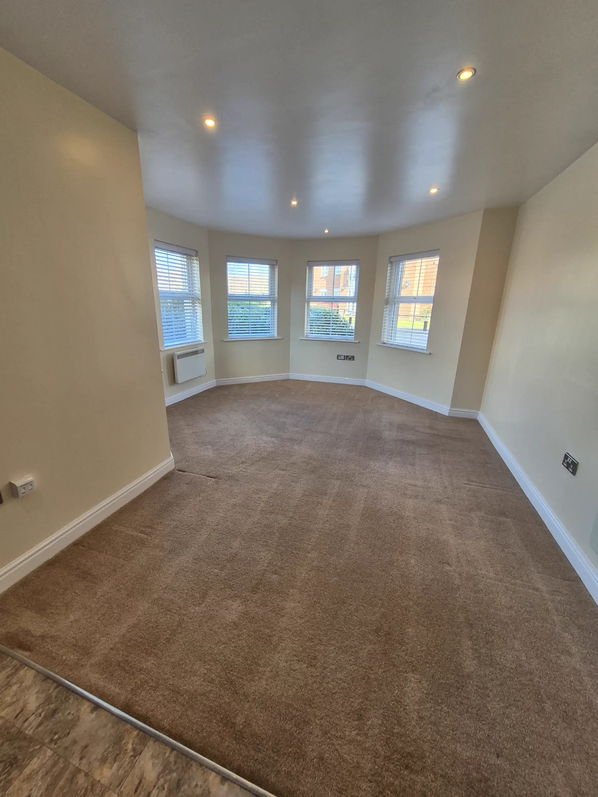 Freshly cleaned lounge carpet after professional hot water extraction — Carlton Centre, Lincoln, by LWR Group