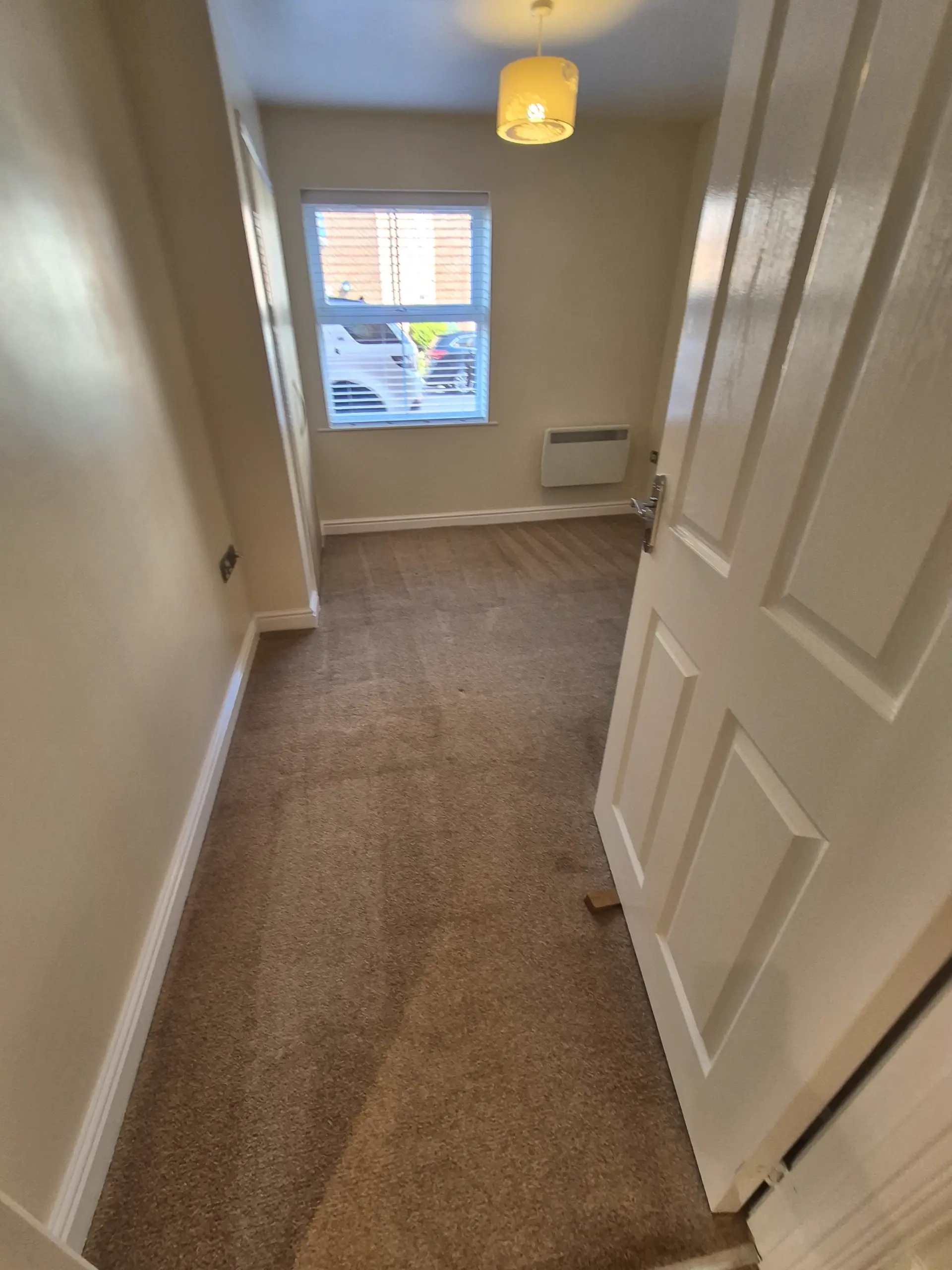 Landing carpet after professional clean showing lifted pile and restored colour — Lincoln carpet cleaner, LWR Group