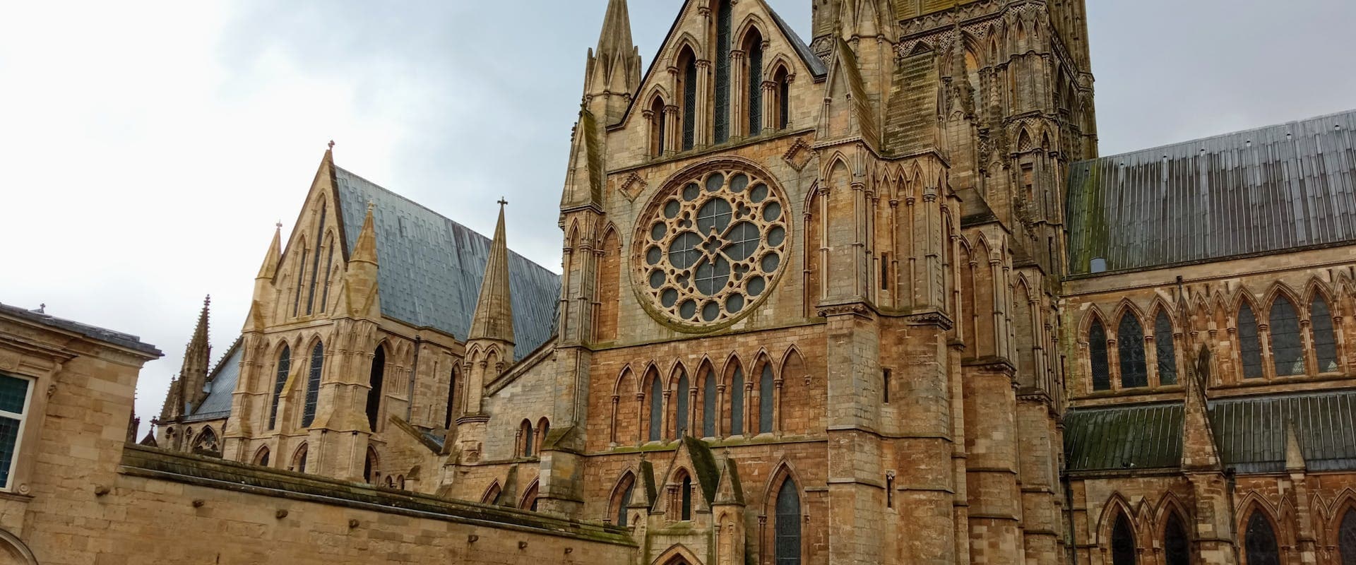 Gothic architecture of Lincoln Cathedral's west front