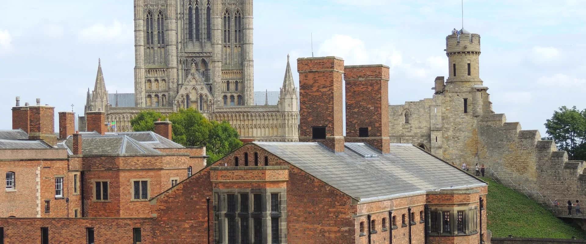 Lincoln Cathedral and Castle above the historic rooftops of Lincoln. The home of LWR Group's property maintenance team